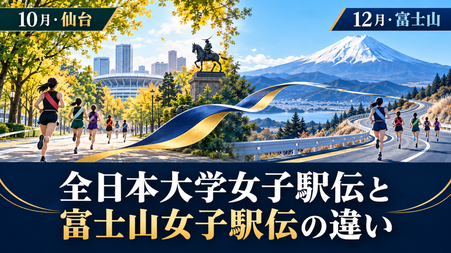 全日本大学女子駅伝と富士山女子駅伝は何が違う？ ｜日程・コース・出場条件をやさしく解説【2026年版】